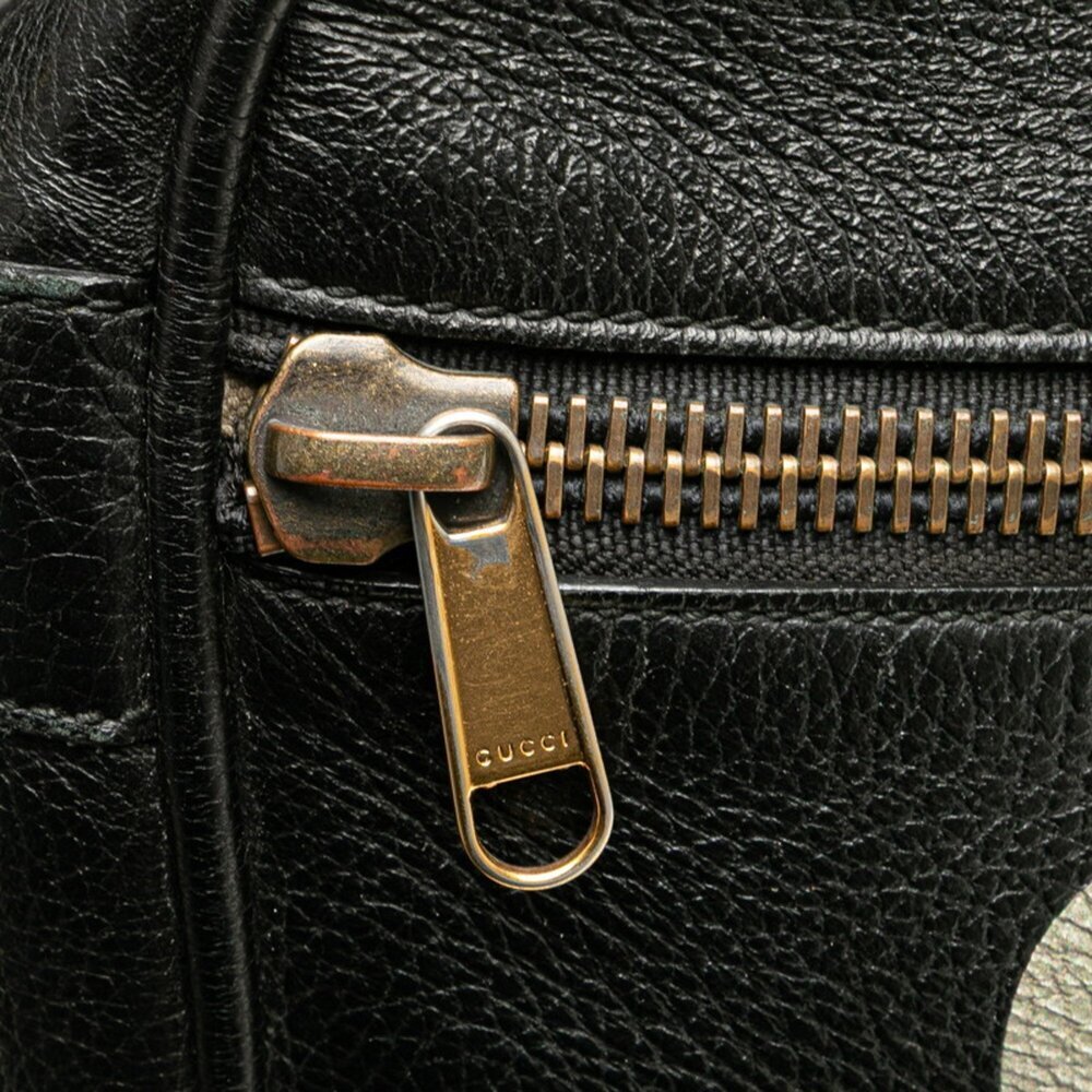GUCCI Authentic Black Leather Shoulder Bag - Picture 5 of 9